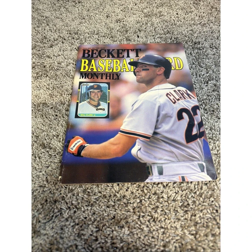 Beckett Baseball Card Monthly Price Guide Magazine Issue #52 Jul 1989 Will Clark